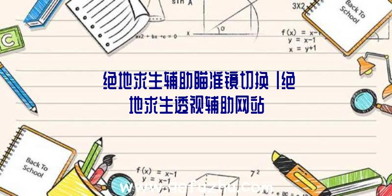 「绝地求生辅助瞄准镜切换」|绝地求生透视辅助网站